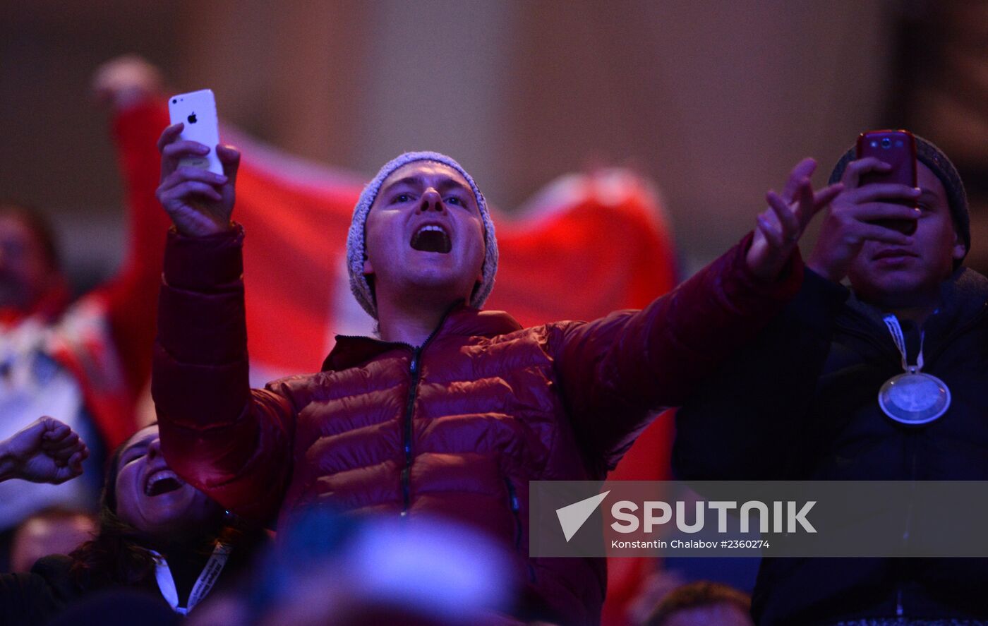 Opening ceremony of XXII Olympic Winter Games