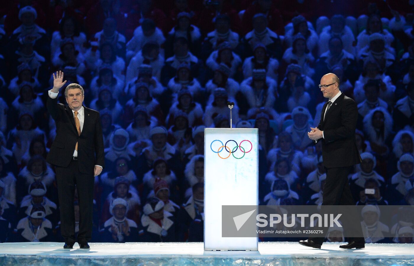 Opening ceremony of XXII Olympic Winter Games