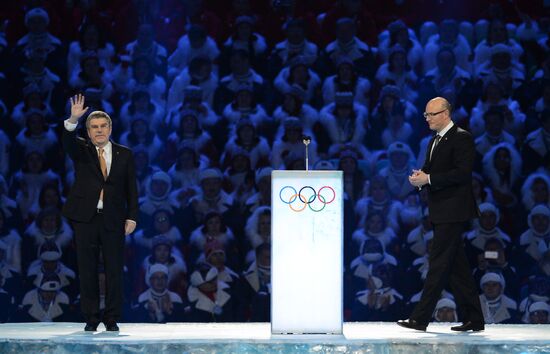 Opening ceremony of XXII Olympic Winter Games