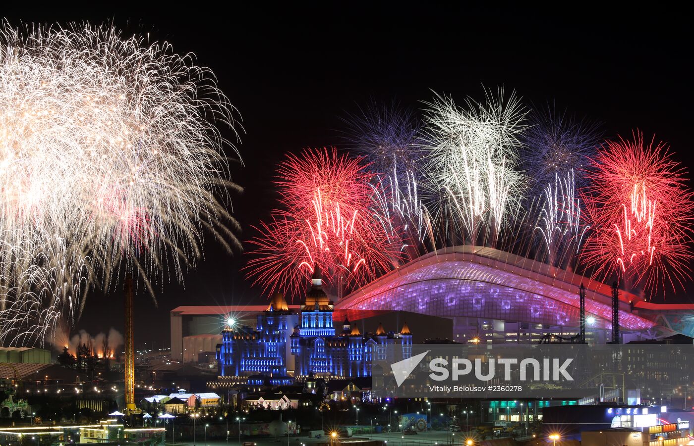 Opening ceremony of XXII Olympic Winter Games