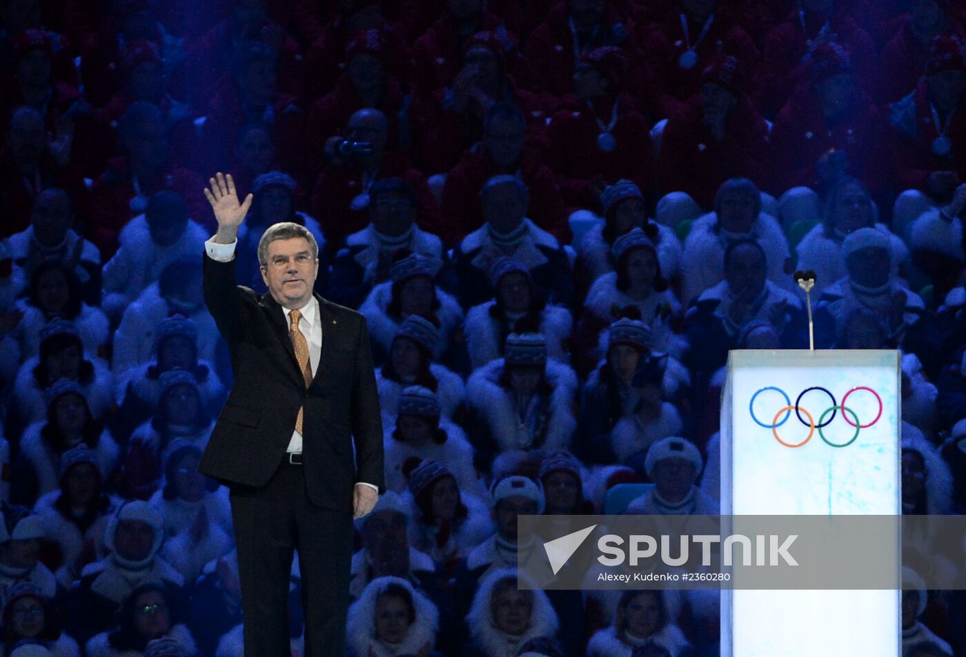 Opening ceremony of XXII Olympic Winter Games