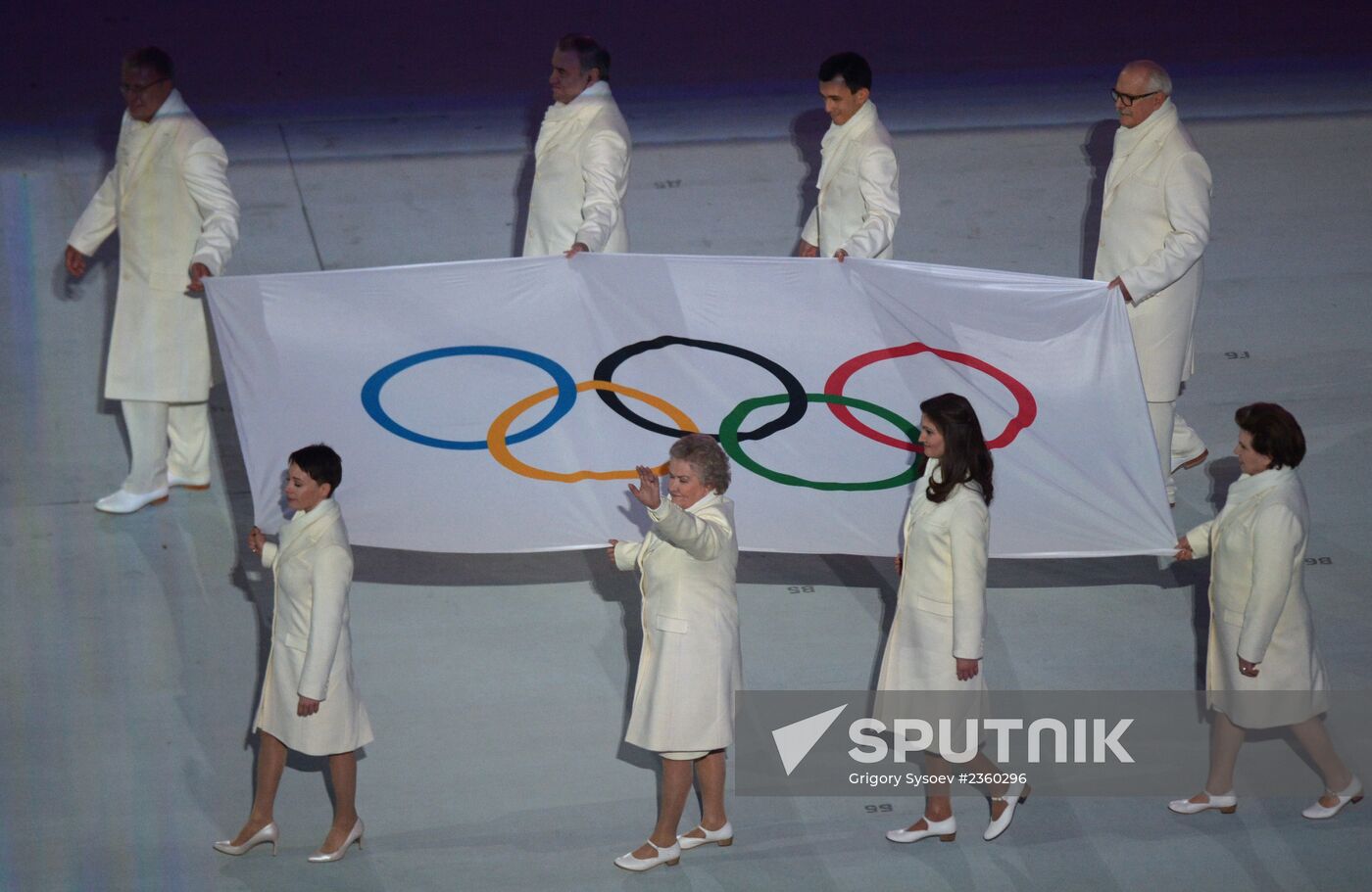Opening ceremony of XXII Olympic Winter Games