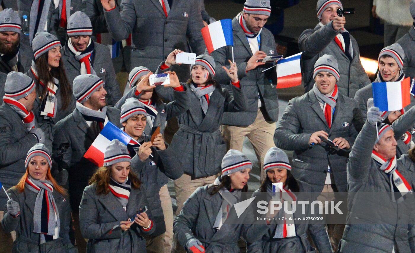 Opening ceremony of XXII Olympic Winter Games