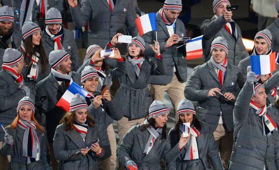 Opening ceremony of XXII Olympic Winter Games