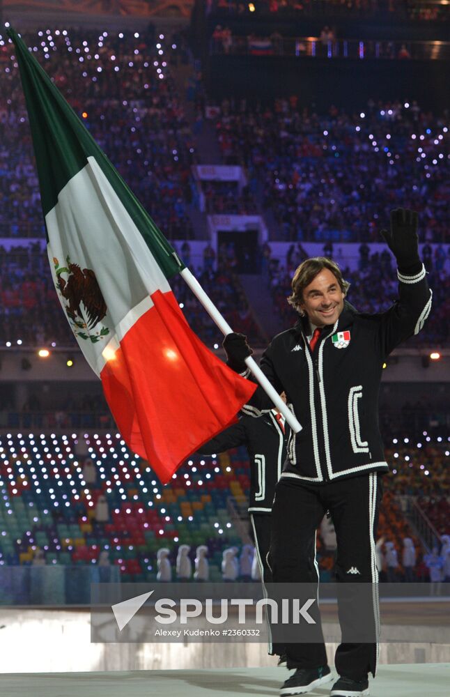 opening ceremony of XXII Olympic Winter Games in Sochi