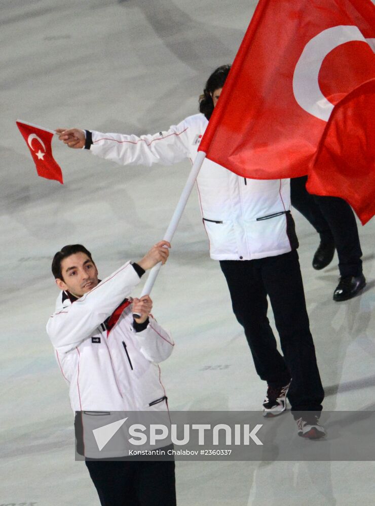 Opening ceremony of XXII Olympic Winter Games