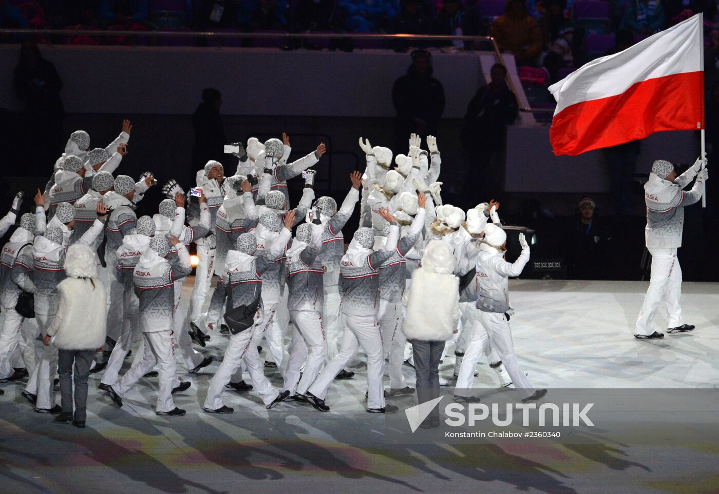 Opening ceremony of XXII Olympic Winter Games