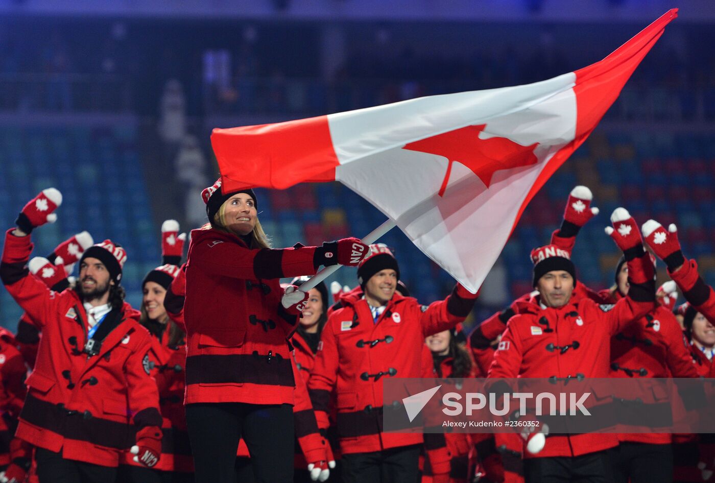 Opening ceremony of XXII Olympic Winter Games