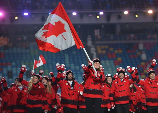 Opening ceremony of XXII Olympic Winter Games