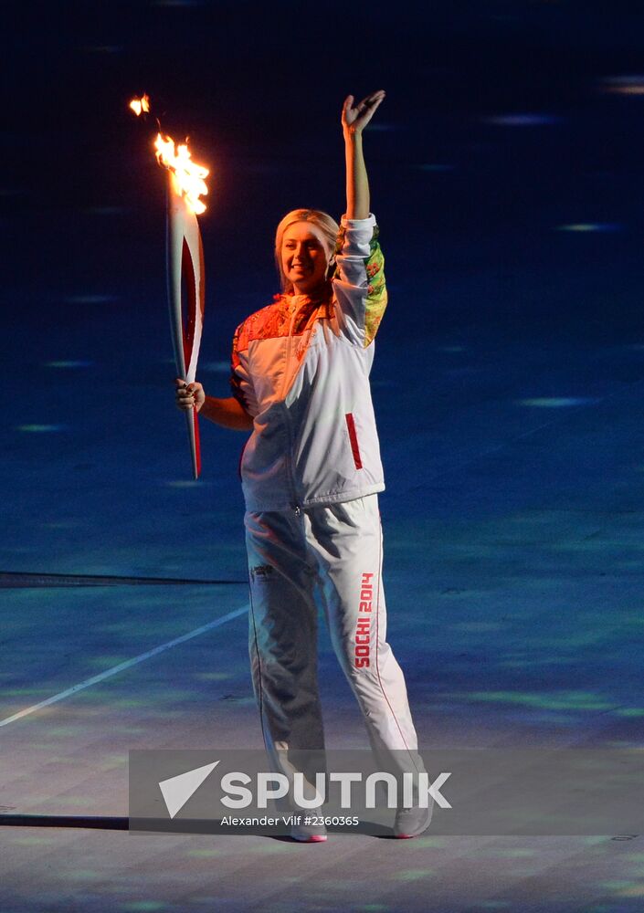 Opening ceremony of XXII Olympic Winter Games