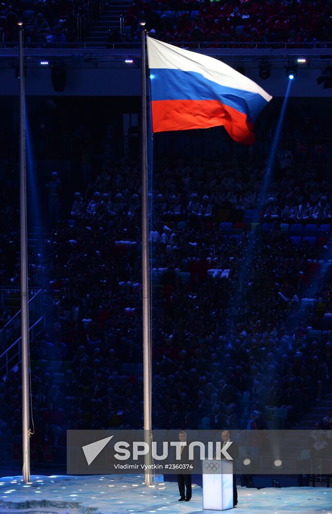 Opening ceremony of XXII Olympic Winter Games