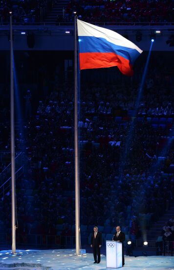 Opening ceremony of XXII Olympic Winter Games