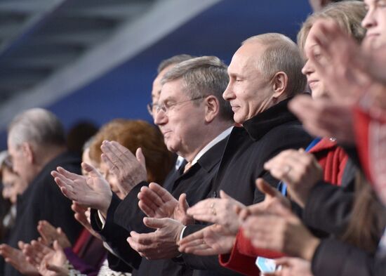 Putin at opening ceremony of XXII Olympic Winter Games