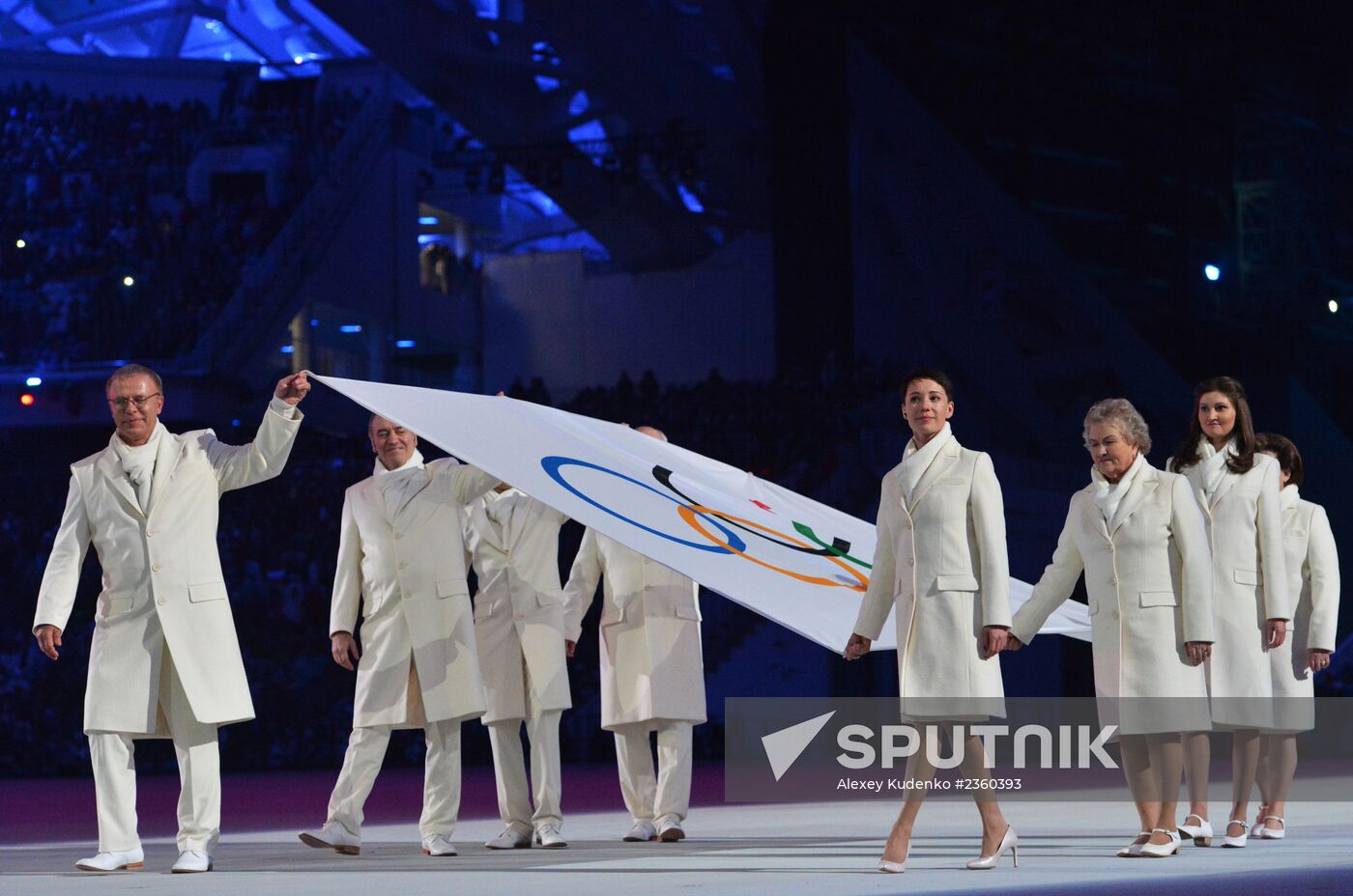 Opening ceremony of XXII Olympic Winter Games