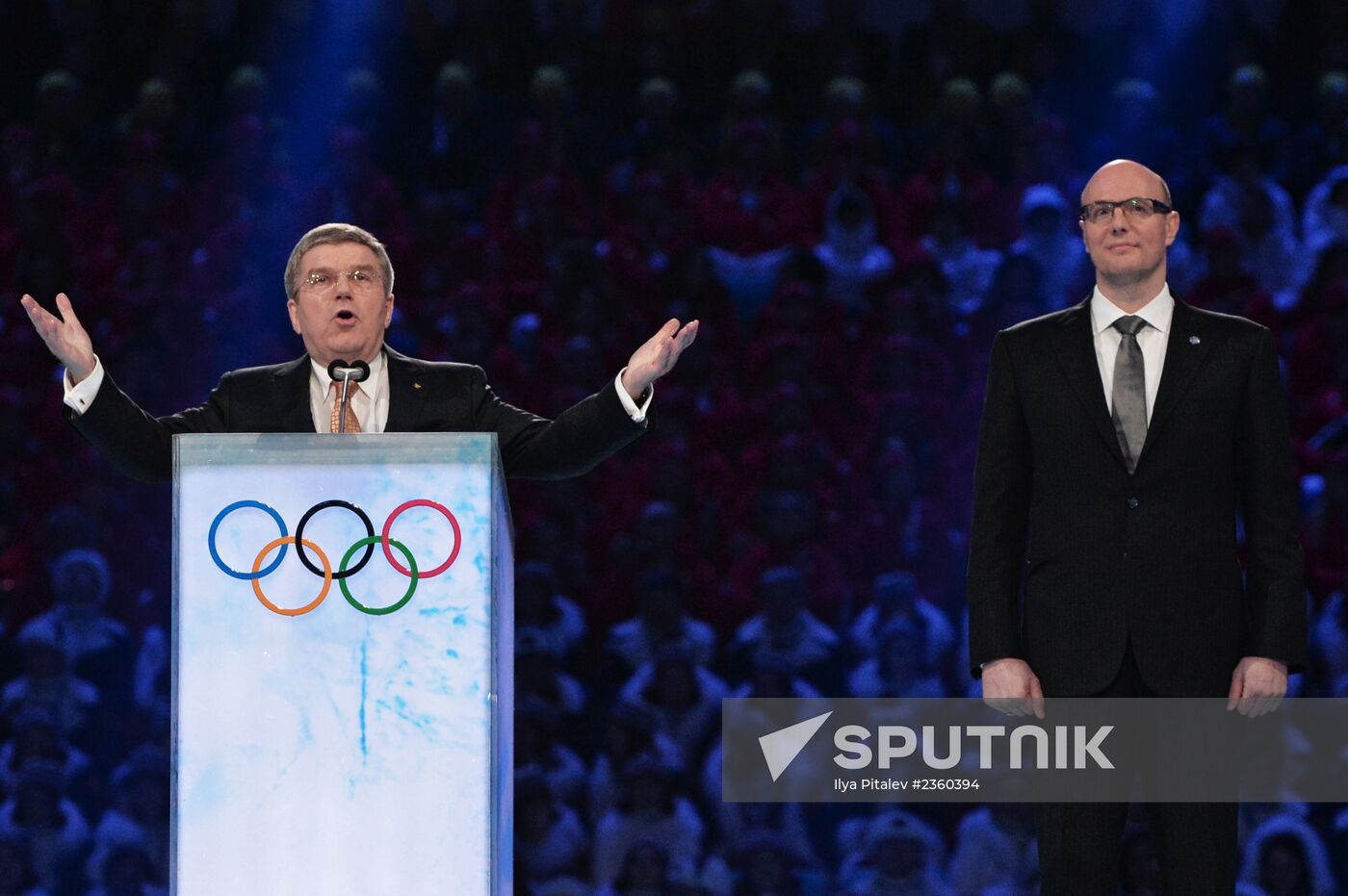 Opening ceremony of XXII Olympic Winter Games