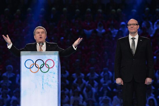 Opening ceremony of XXII Olympic Winter Games