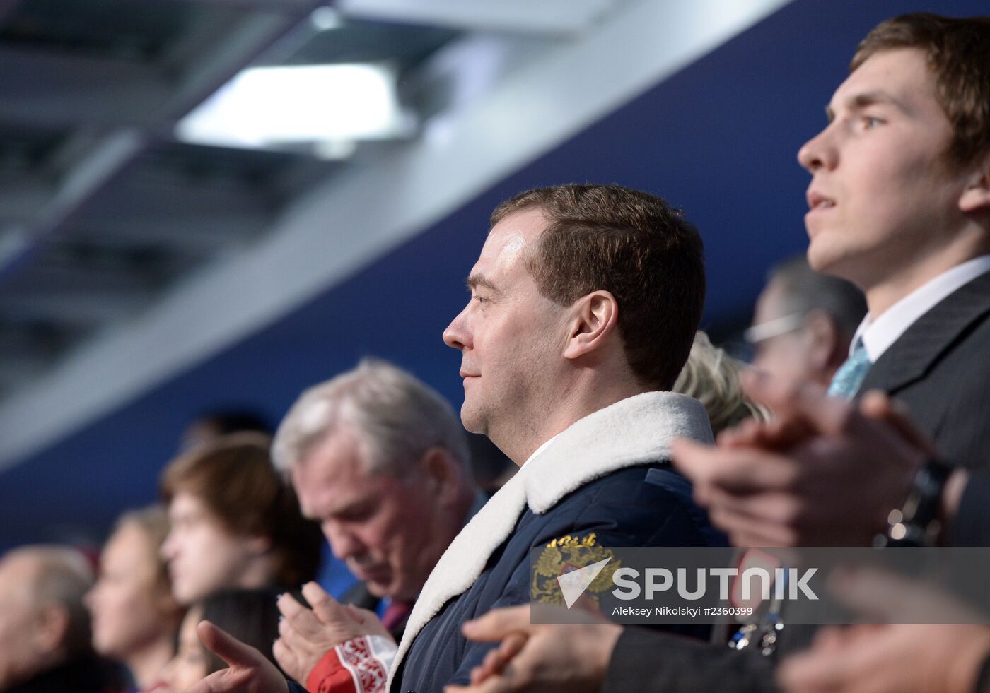Medvedev at opening ceremony of XXII Olympic Winter Games
