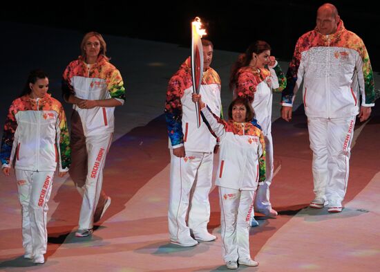 Opening ceremony of XXII Olympic Winter Games