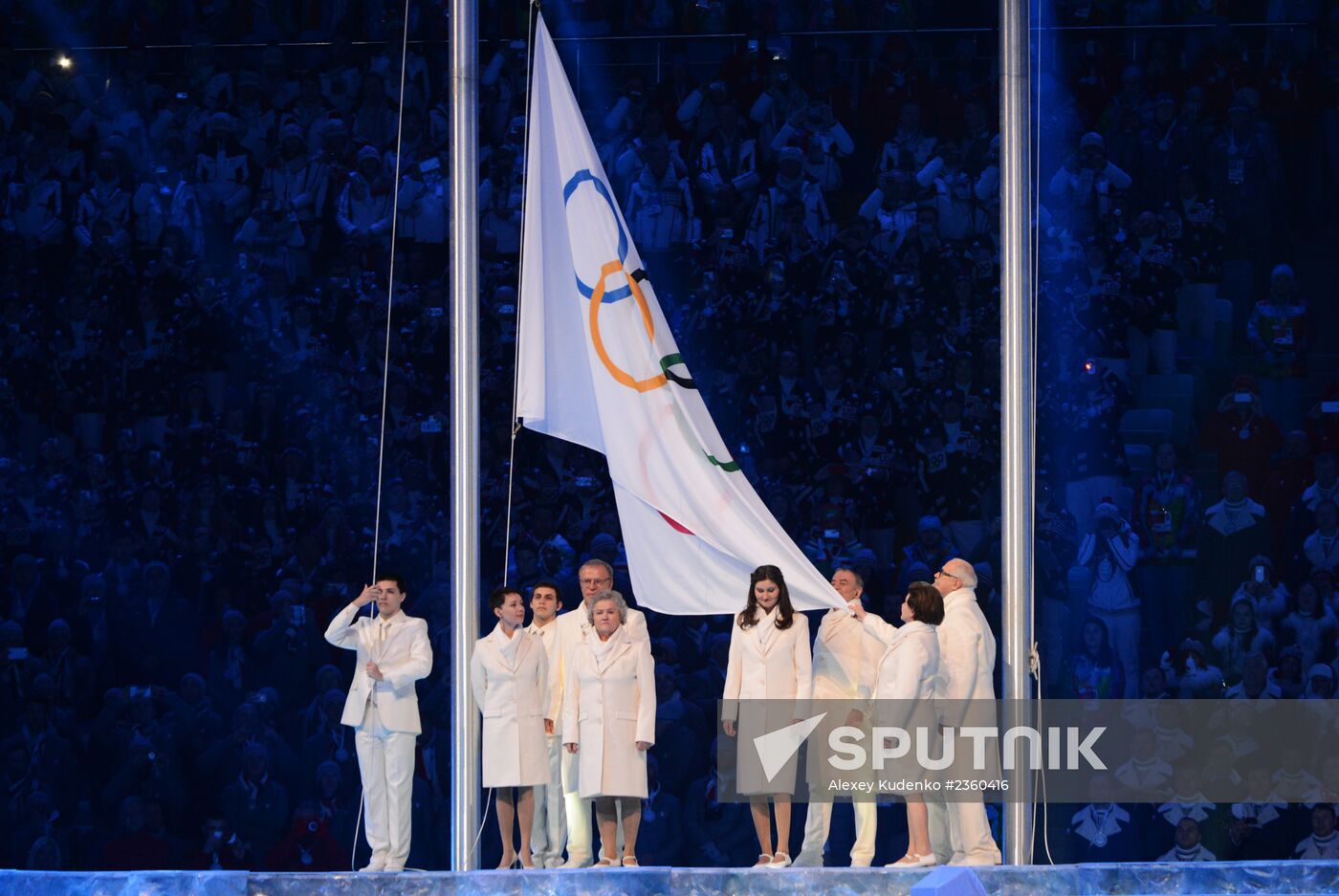 Opening ceremony of XXII Olympic Winter Games