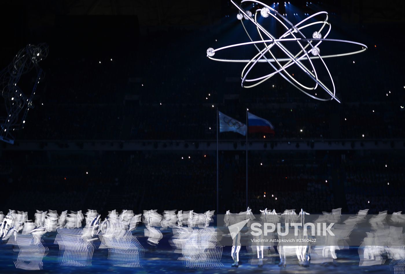 Opening ceremony of XXII Olympic Winter Games