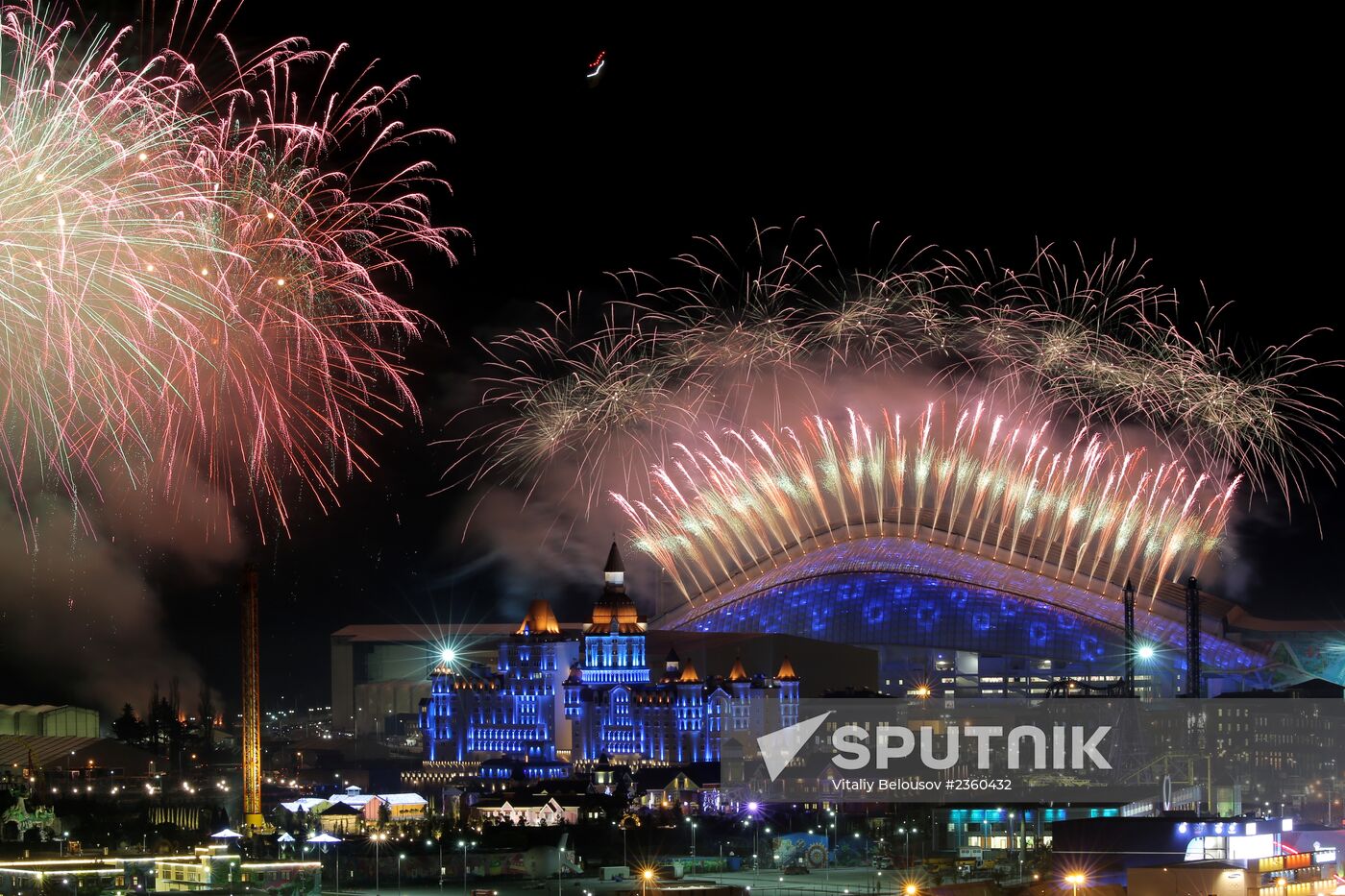 Opening ceremony of XXII Olympic Winter Games