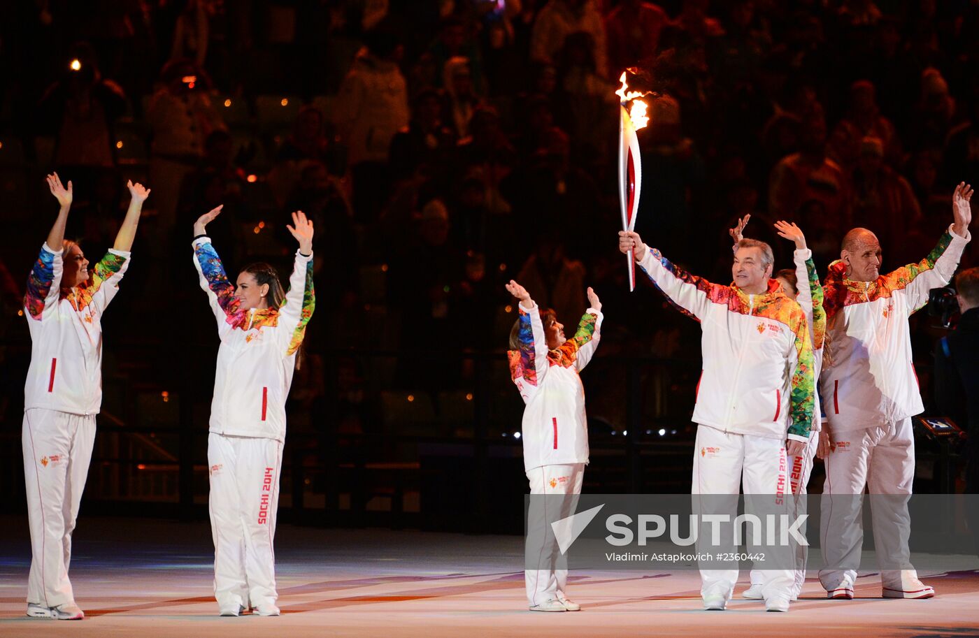 Opening ceremony of XXII Olympic Winter Games