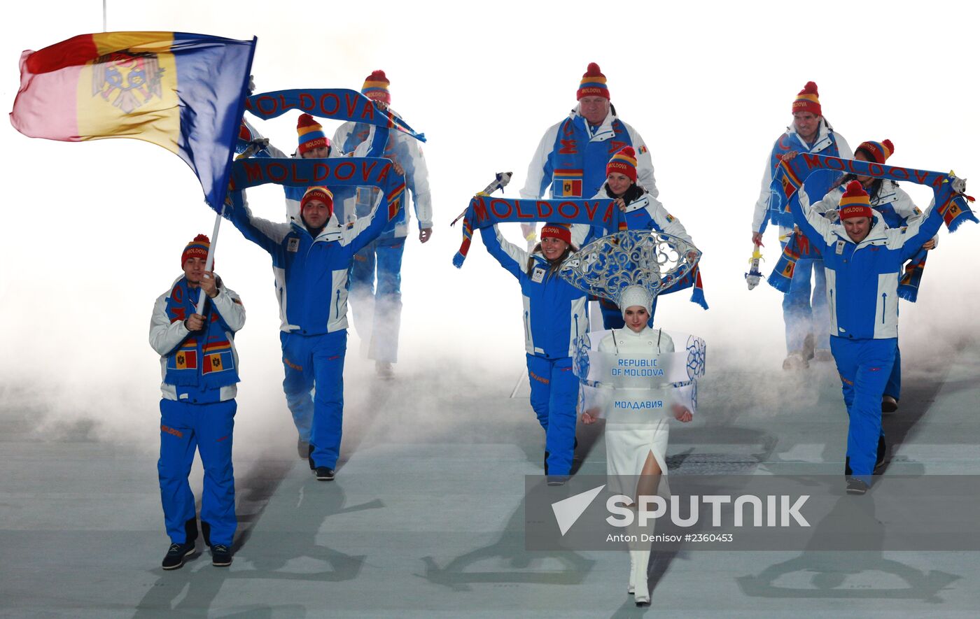 Opening ceremony of XXII Olympic Winter Games