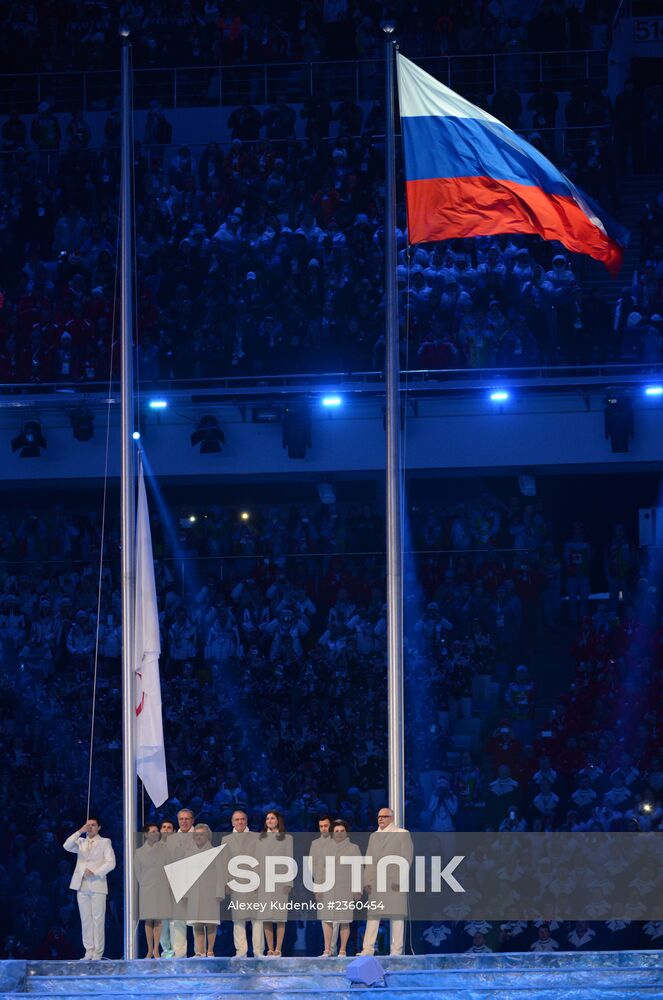 Opening ceremony of XXII Olympic Winter Games