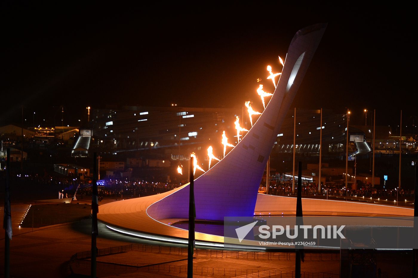 Opening ceremony of XXII Olympic Winter Games