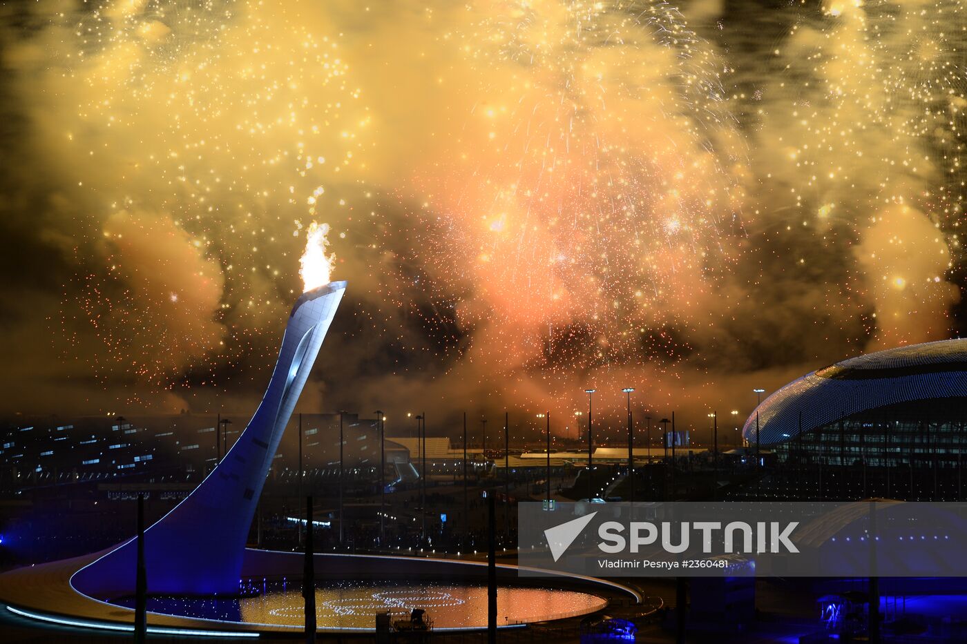 Opening ceremony of XXII Olympic Winter Games