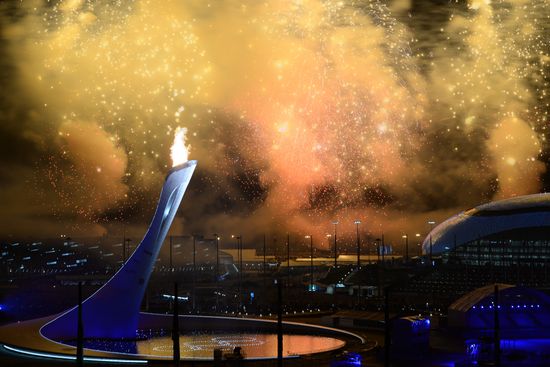 Opening ceremony of XXII Olympic Winter Games