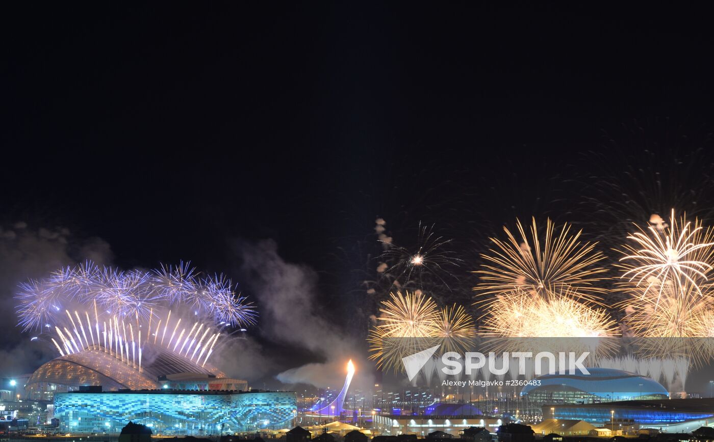 Opening ceremony of XXII Olympic Winter Games