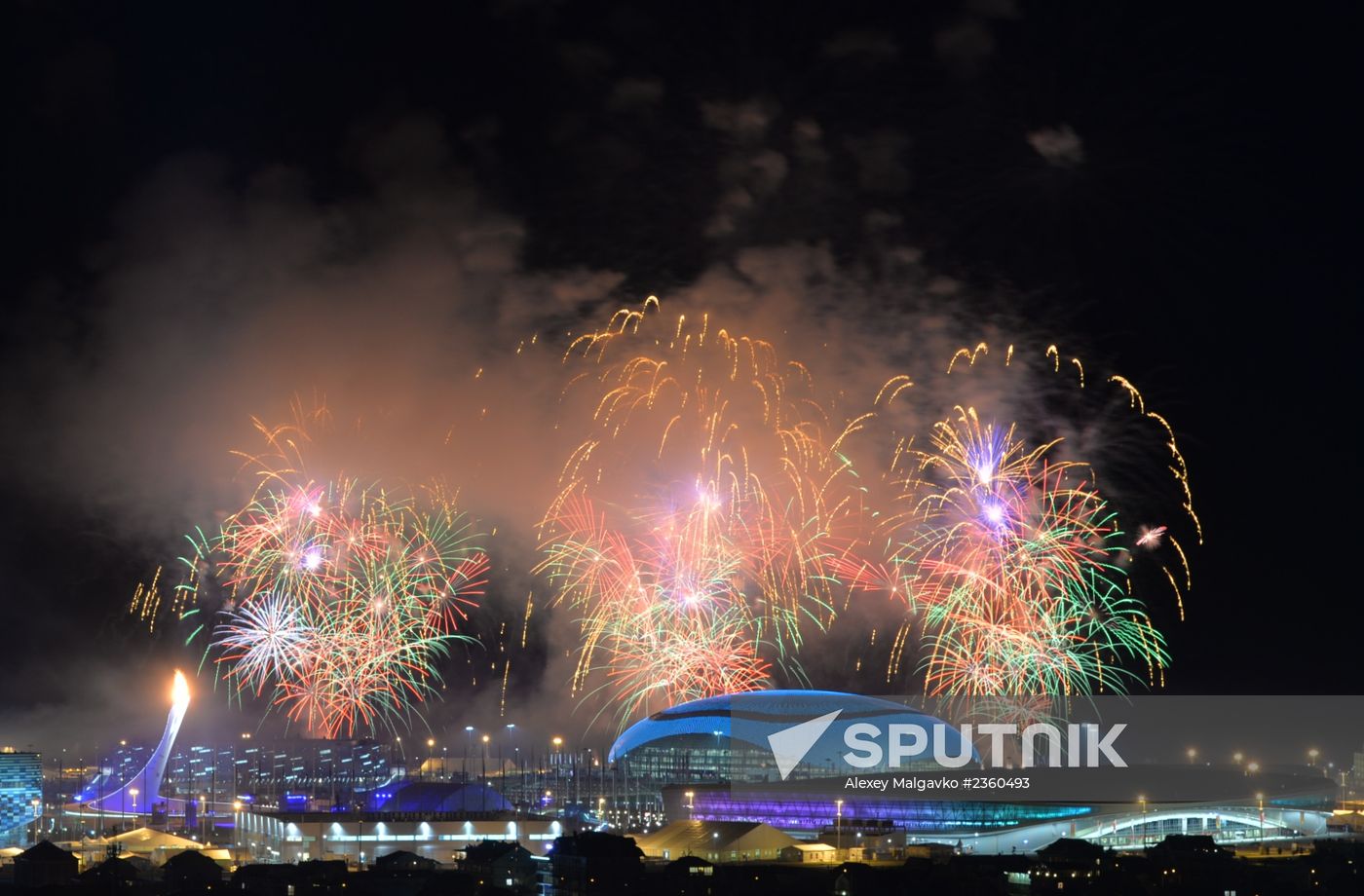 Opening ceremony of XXII Olympic Winter Games
