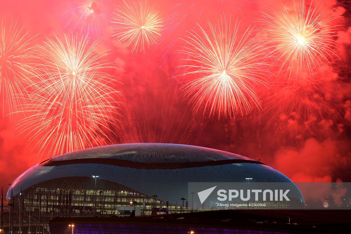 Opening ceremony of XXII Olympic Winter Games