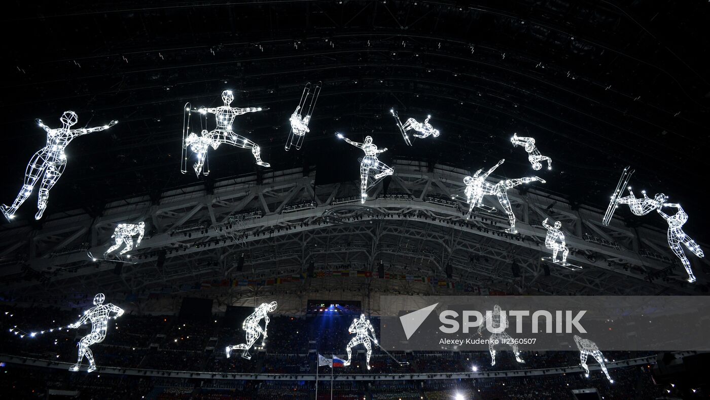 Opening ceremony of XXII Olympic Winter Games