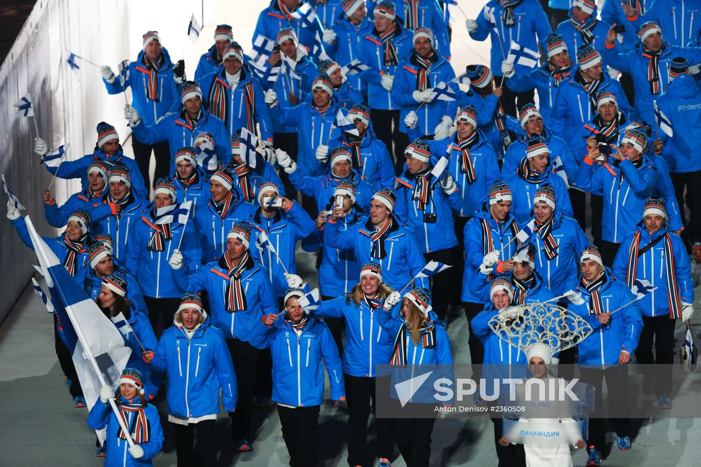 Opening ceremony of XXII Olympic Winter Games
