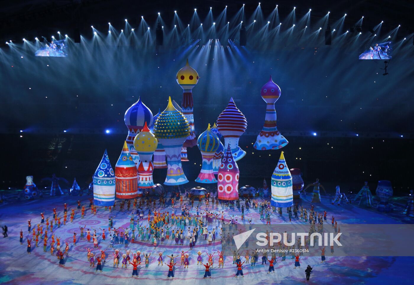 Opening ceremony of XXII Olympic Winter Games