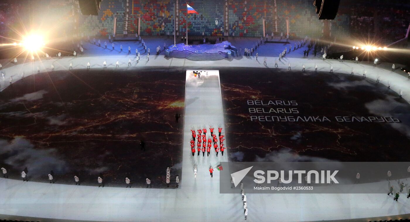 Opening ceremony of XXII Winter Olympic Games