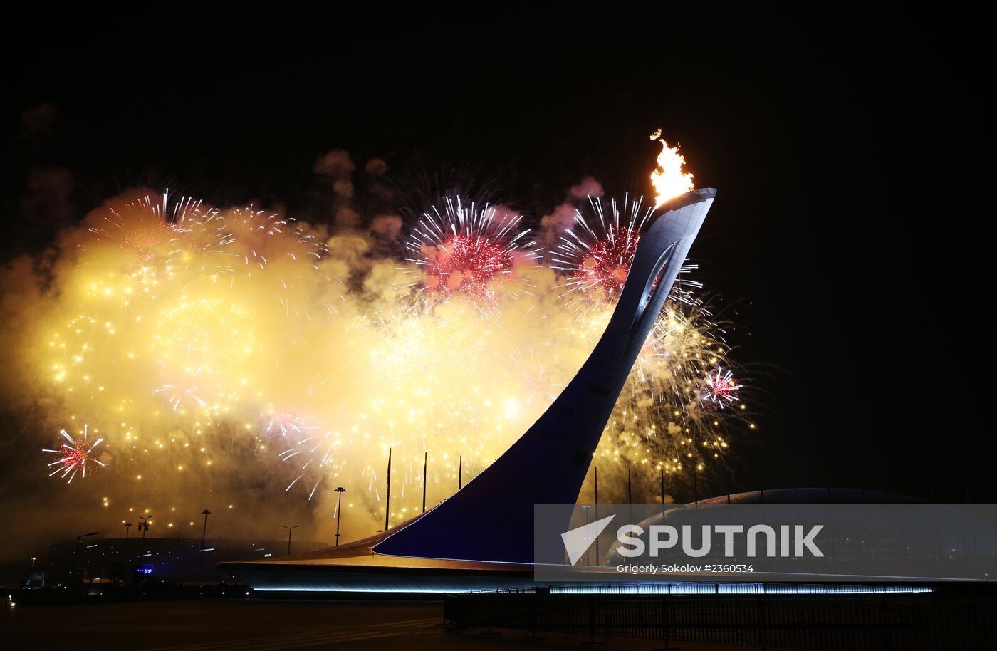 Opening ceremony of XXII Olympic Winter Games