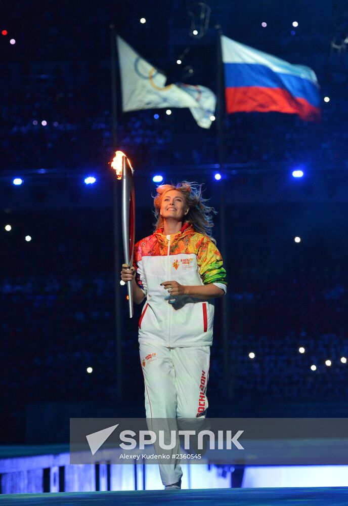 Opening ceremony of XXII Olympic Winter Games