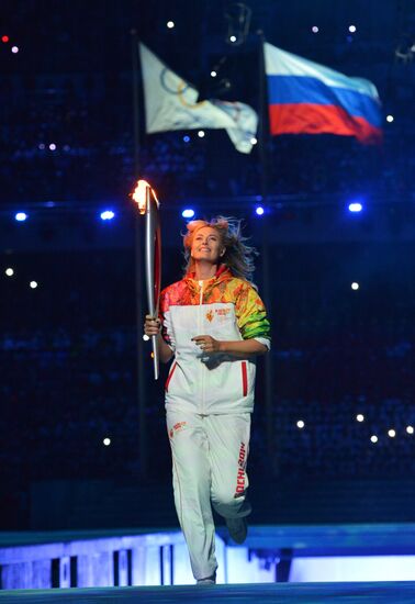Opening ceremony of XXII Olympic Winter Games