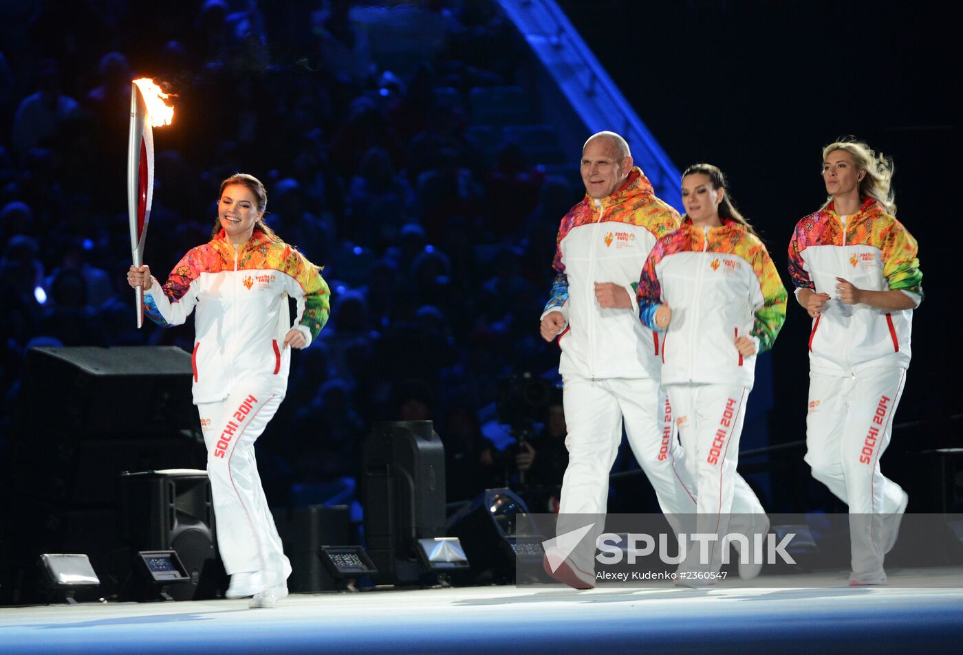 Opening ceremony of XXII Olympic Winter Games