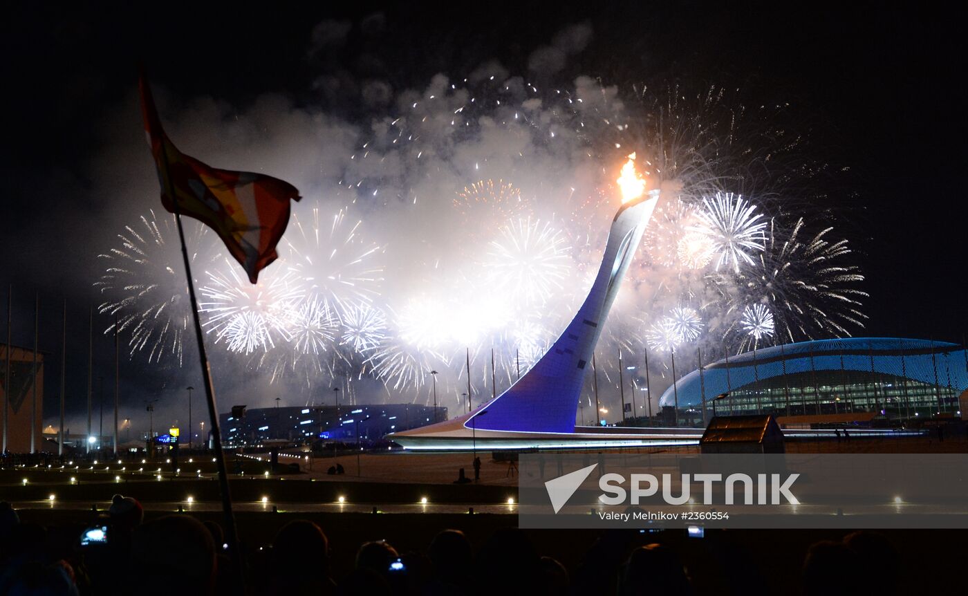 Opening ceremony of XXII Olympic Winter Games