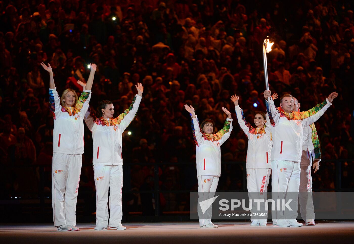 Opening ceremony of XXII Olympic Winter Games