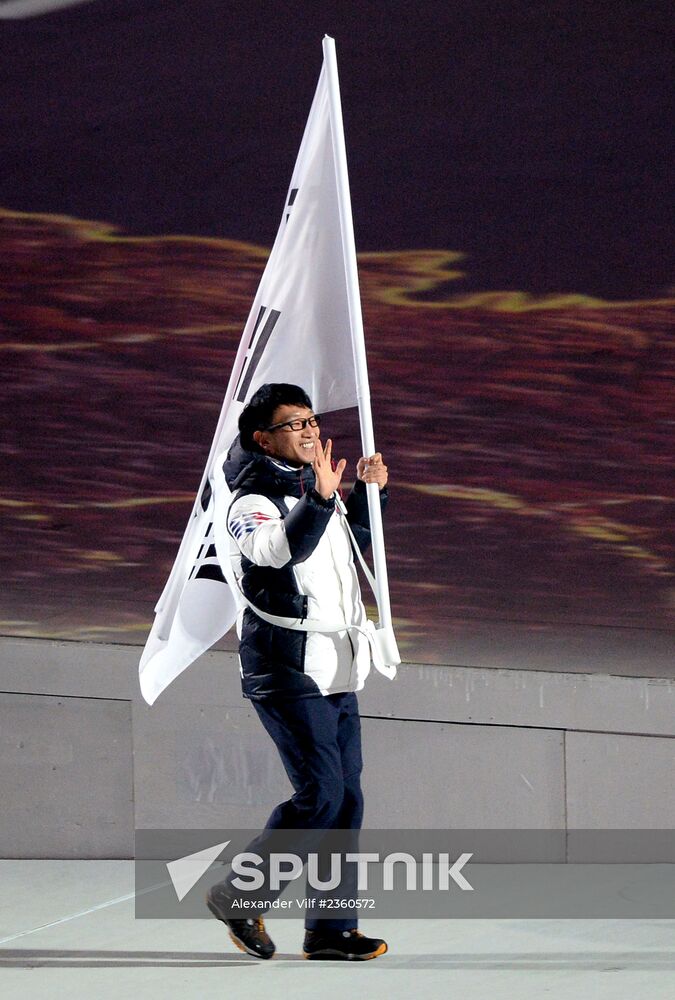 Opening ceremony of XXII Olympic Winter Games