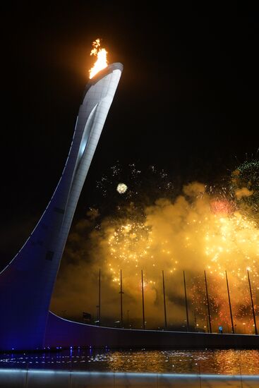 Opening ceremony of XXII Olympic Winter Games