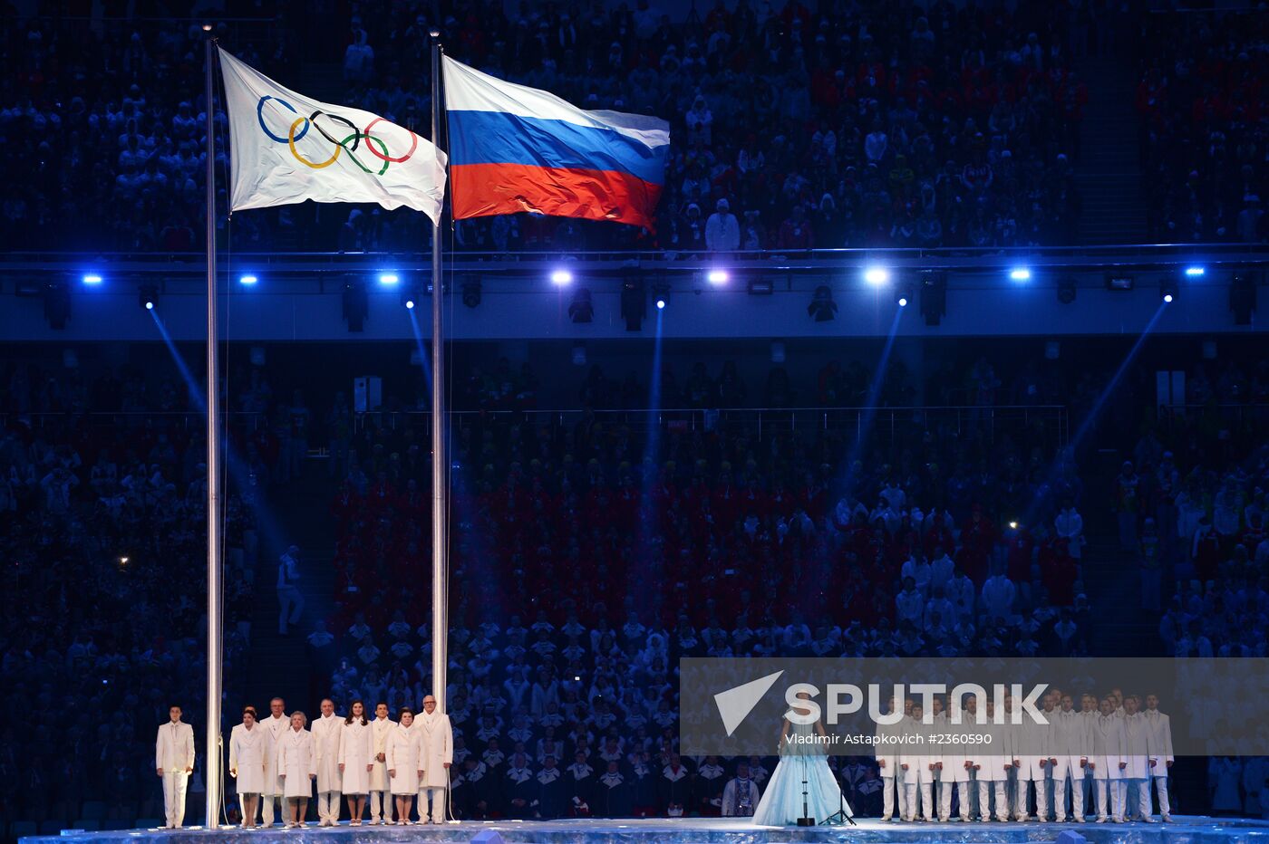 Opening ceremony of XXII Olympic Winter Games in Sochi