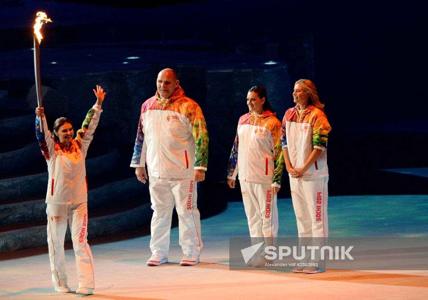 Opening ceremony of XXII Olympic Winter Games