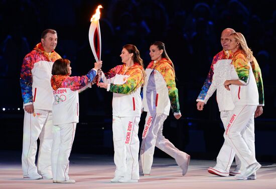 Opening ceremony of XXII Olympic Winter Games in Sochi