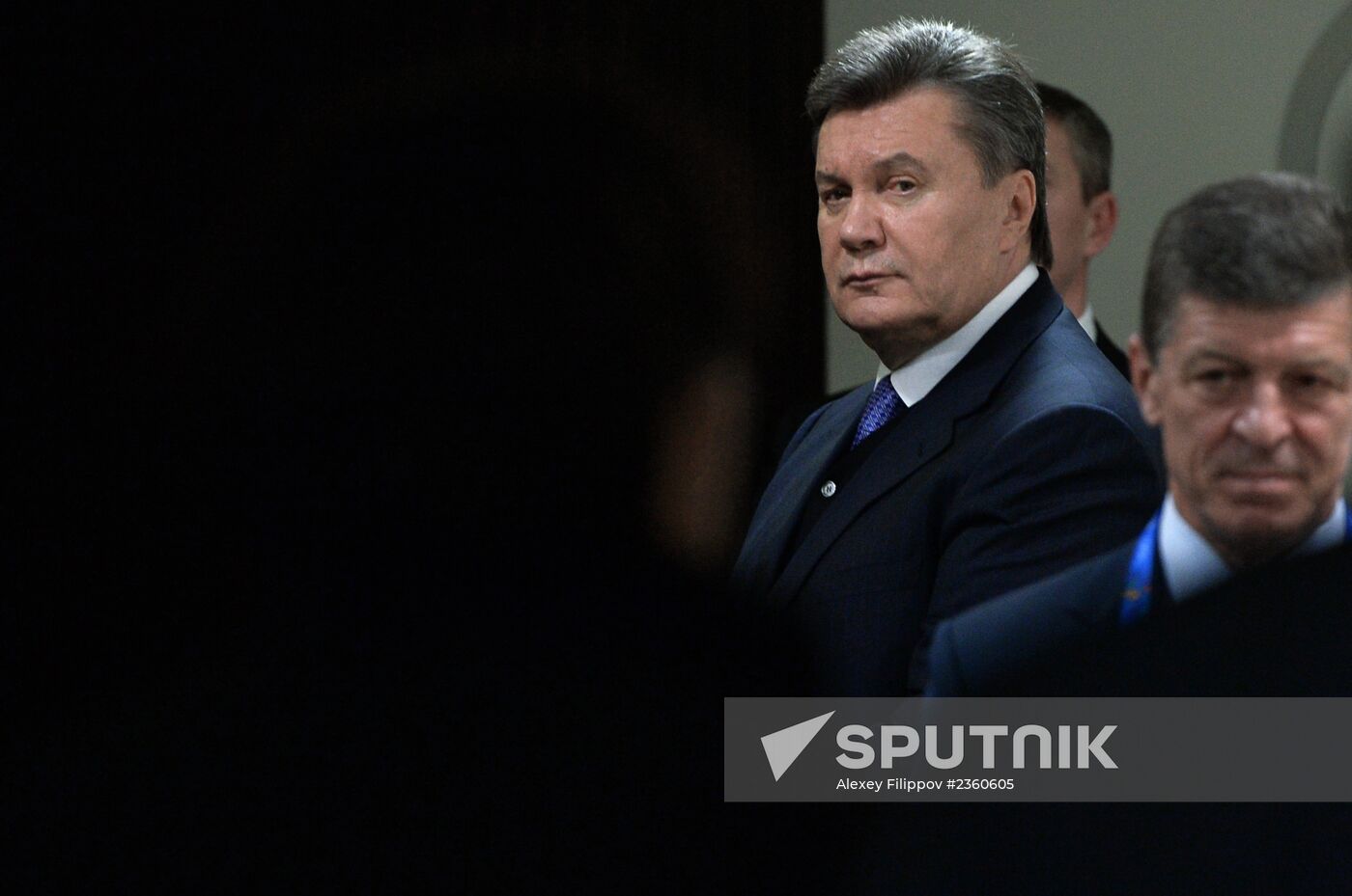 Arriving for opening ceremony of XXII Olympic Winter Games